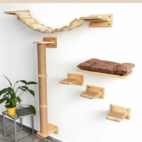 YAMACATSI First Steps wall-mounted cat furniture set
